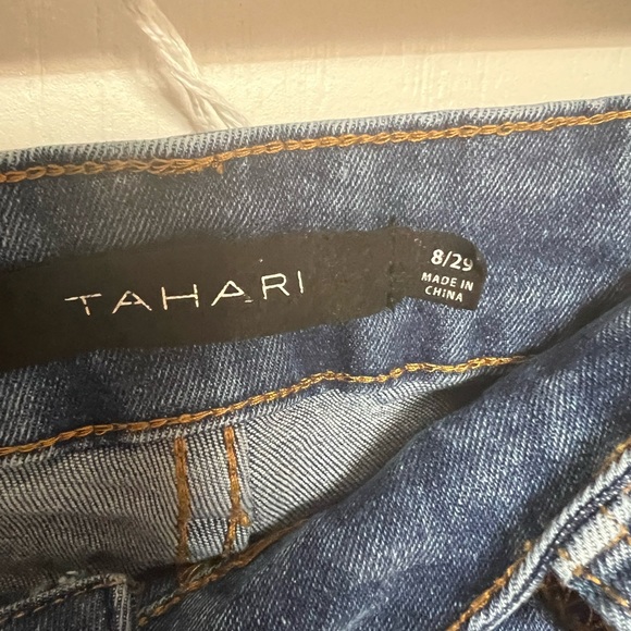 Tahari Women's Dark Blue Skinny Jeans - Picture 3 of 4